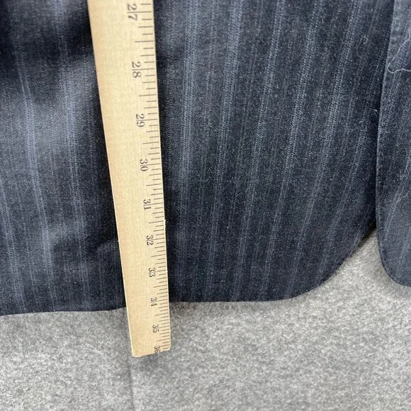 Ermenegildo Zegna Blazer Men 58 Blue Suit Jacket Wool Casual Striped Traveler